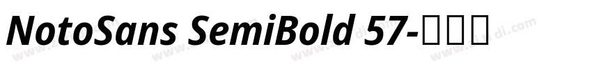 NotoSans SemiBold 57字体转换
